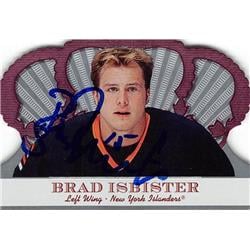 Brad Isbister autographed Hockey Card (New York Islanders, SC) 2001 Pacific Crown Royale #67 - Hockey Slabbed Autographed Cards