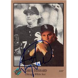 621269 Greg Hibbard Autographed Baseball Card - Chicago White Sox, 67 1992 Donruss Studio - No.153