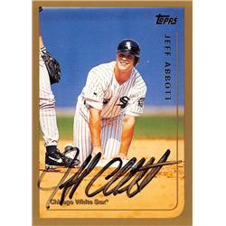 621279 Jeff Abbott Autographed Baseball Card - Chicago White Sox, 67 1999 Topps - No.271