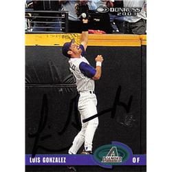 621630 Luis Gonzalez Autographed Baseball Card - Arizona Diamondbacks 2003 Donruss - No.229