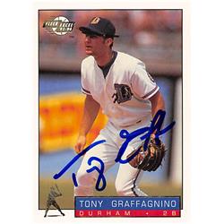 191441 Tony Graffagnino Autographed Baseball Card - Detroit Tigers, FT 1994 Fleer Excel - No.153