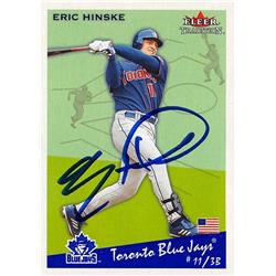 622739 Eric Hinske Autographed Baseball Card - Toronto Blue Jays 2002 Fleer Tradition - No.U117