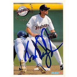 622909 Tim Teufel Autographed Baseball Card - San Diego Padres 1994 Fleer - No.676