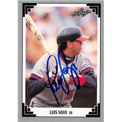 623134 Luis Sojo Autographed Baseball Card - California Angels 1991 Leaf - No.367