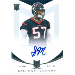 624187 Sam Montgomery Autographed Football Card - Houston Texans 2013 Panini Momentum Rookie - No.183 LE 173-199