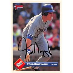 626315 Todd Benzinger Autographed Baseball Card - Los Angeles Dodgers 1993 Donruss - No.562 -  Autograph Warehouse