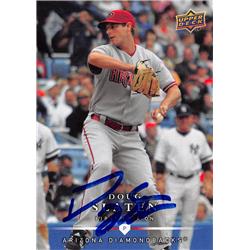 626380 Doug Slaten Autographed Baseball Card - Arizona Diamondbacks 2008 Upper Deck - No.77
