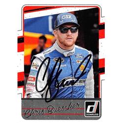 587206 Chris Buescher Autographed Trading Card - NASCAR, Auto Racing 2017 Panini Donruss - No.62