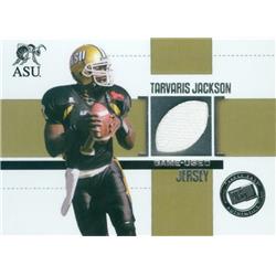 587741 Tarvaris Jackson Player Worn Jersey Patch Football Card - Alabama State 2006 Press Pass Rookie - No.JCTJ