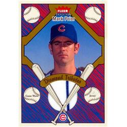 587771 Mark Prior Player Worn Jersey Patch Baseball Card - Chicago Cubs 2004 Fleer Tradition Diamond Tributes - No.DTMP2