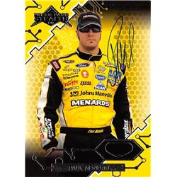 598078 Paul Menard Autographed Trading Card - NASCAR, Auto Racing, SC 2009 Press Pass Stealth - No.24 -  Autograph Warehouse