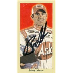 598084 Bobby Labonte Autographed Trading Card - Auto Racing, NASCAR, SC 2009 Press Pass Mini Pocket Portraits - No.PP14