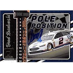 598095 Brad Keselowski Autographed Trading Card - Auto Racing, Nascar 2017 Donruss Pole Position - No.PP7