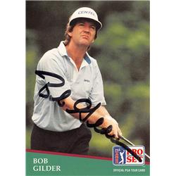 598170 Bob Gilder Autographed Golf Card - PGA Tour, Arizona State Sun Devils, SC 1991 Pro Set - No.56