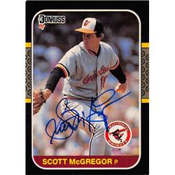 622708 Scott McGregor Autographed Baseball Card - Baltimore Orioles 1987 Donruss - No.520