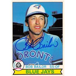 622747 Bob Bailor Autographed Baseball Card - Toronto Blue Jays 1979 O-Pee-Chee - No.259