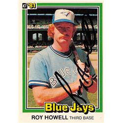 622758 Roy Howell Autographed Baseball Card - Toronto Blue Jays 1981 Donruss - No.392