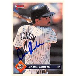 622867 Darrin Jackson Autographed Baseball Card - San Diego Padres 1993 Donruss - No.230