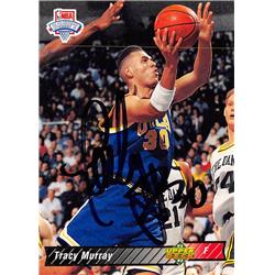 Tracy Murray Autographed Basketball Card - UCLA Bruins 1992 Upper Deck Draft Rookie - No.13
