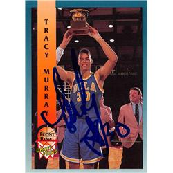 Tracy Murray Autographed Basketball Card - UCLA Bruins 1992 Front Row Draft Picks Rookie - No.81
