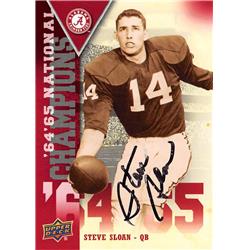 624219 Steve Sloan Autographed Football Card - Alabama Crimson Tide, SC 2012 Upper Deck National Champions - No.NCSS -  Autograph Warehouse
