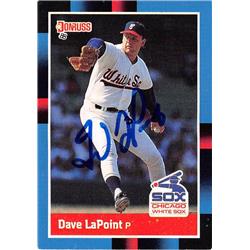 624588 Dave LaPoint Autographed Baseball Card - Chicago White Sox 1988 Donruss - No.552
