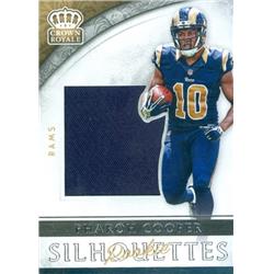 624993 Pharoh Cooper Player Worn Jersey Patch Football Card - Los Angeles Rams 2016 Panini Preferred Crown Royale Rookie Silhouettes - No.25