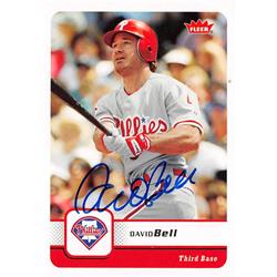 626574 David Bell Autographed Baseball Card - Philadelphia Phillies 2006 Fleer - No.260