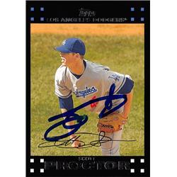 626702 Scott Proctor Autographed Baseball Card - Los Angeles Dodgers 2007 Topps - No.UH318