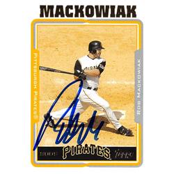 626836 Rob Mackowiak Autographed Baseball Card - Pittsburgh Pirates 2005 Topps - No.171