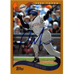 626861 Phil Nevin Autographed Baseball Card - San Diego Padres 2002 Topps - No.78