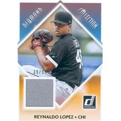 627090 Reynaldo Lopez Player Worn Jersey Patch Baseball Card - Chicago White Sox 2018 Donruss Diamond Collection - No.DCRL LE 39-99
