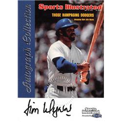 637412 Jim Wynn Autographed Baseball Card - Los Angeles Dodgers 1999 Fleer Sports Illustrated Greats - No.23
