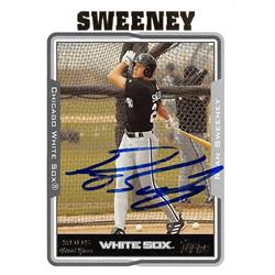 637430 Ryan Sweeney Autographed Baseball Card - Chicago White Sox 2005 Topps - No.308