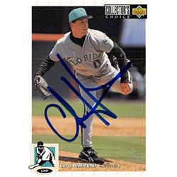 637589 Chris Hammond Autographed Baseball Card - Florida Marlins 1994 Upper Deck - No.362