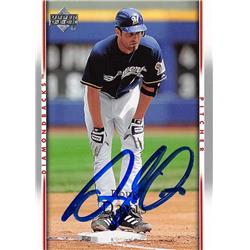 637718 Doug Davis Autographed Baseball Card - Arizona Diamondbacks 2007 Upper Deck - No.367