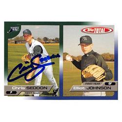 637757 Chris Seddon Autographed Baseball Card - Tampa Bay Rays 2005 Topps Total First Year Rookie - No.730