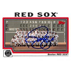 637809 Kyle Snyder Autographed Baseball Card - Boston Red Sox 2004 Topps Team - No.642