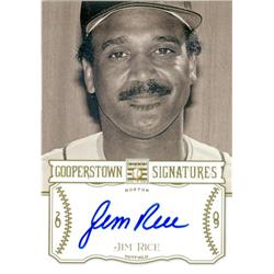637909 Jim Rice Autographed Baseball Card - Boston Red Sox 2013 Panini Cooperstown Signatures - No.HOFJIM LE 180-799