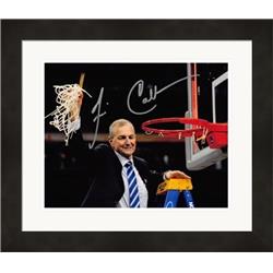 637981 8 x 10 in. Jim Calhoun Autographed Photo - Connecticut Huskies, NCAA Champions - No.SC30 Matted & Framed -  Autograph Warehouse