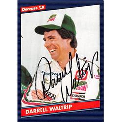 638626 Darrell Waltrip Autographed Trading Card - NASCAR Driver, Auto Racing, SC 2019 Donruss Blue - No.158