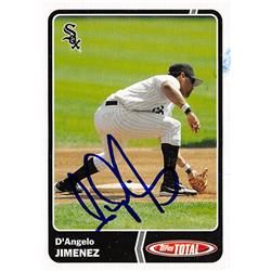 650909 DAngelo Jimenez Autographed Baseball Card - Chicago White Sox, FT 2003 Topps Total - No.268