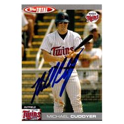 Michael Cuddyer Autographed Baseball Card - Minnesota Twins, FT 2004 Topps Total - No.312