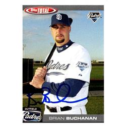 651115 Brian Buchanan Autographed Baseball Card - San Diego Padres, FT 2004 Topps Total - No.776