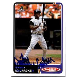 651153 Quinton McCracken Autographed Baseball Card - Arizona Diamondbacks, FT 2003 Topps Total - No.419