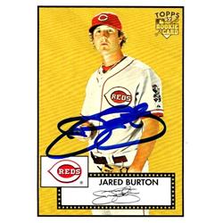 651256 Jared Burton Autographed Baseball Card - Cincinnati Reds, FT 2007 Topps 52 Rookie - No.107