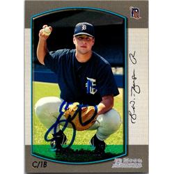651503 Eric Munson Autographed Baseball Card - Detroit Tigers, FT 2000 Bowman - No.333