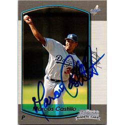 651561 Marcos Castillo Autographed Baseball Card - Los Angeles Dodgers, FT 2000 Bowman - No.143