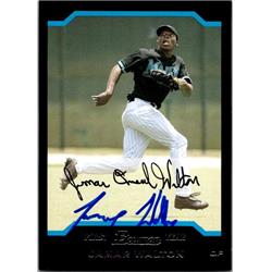 651585 Jamar Walton Autographed Baseball Card - Florida Marlins, FT 2004 Bowman 1st Rookie - No.BDP56
