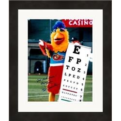 651609 8 x 10 in. Ted Giannoulas Autographed Photo - San Diego Chicken, Padres - No.SC1 Matted & Framed
